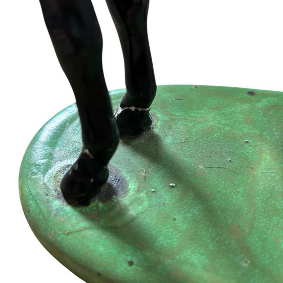 Vintage Atlantic Mold Ceramic Hand Painted Stallion *Repaired* - Picture 7 of 12